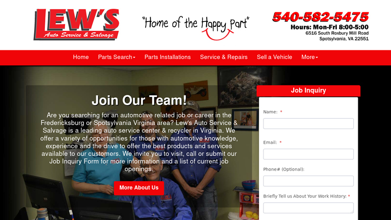 Search for Local Used Auto Parts in VA used auto parts fredericksburg va