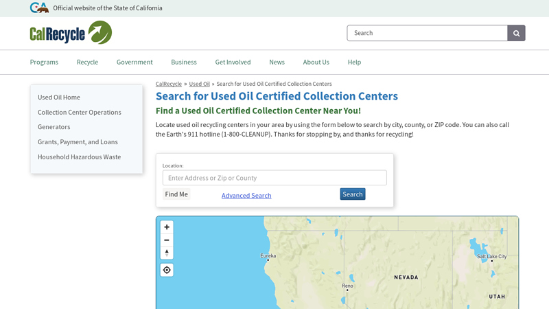 Search for Used Oil Certified Collection Centers la quinta used auto parts