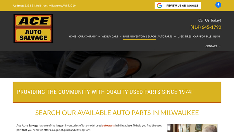search our available auto parts in milwaukee used car parts milwaukee