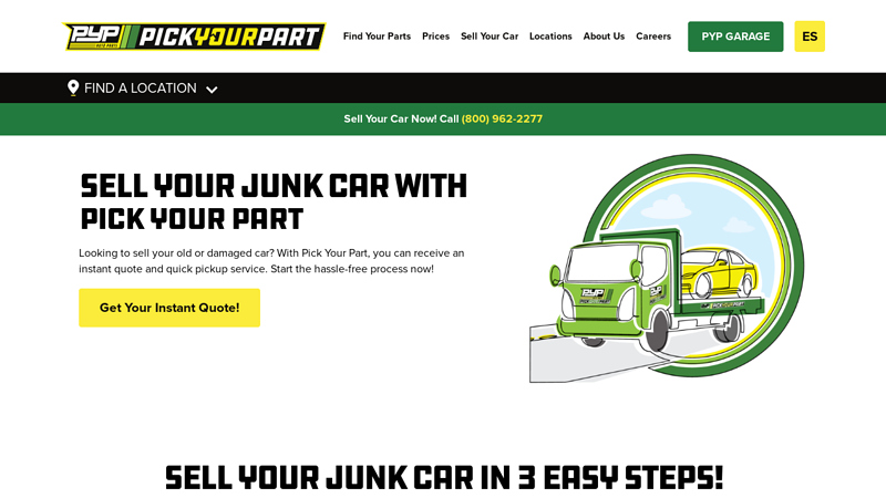 Sell Your Junk Car With Pick Your Part where can i sell my car for parts