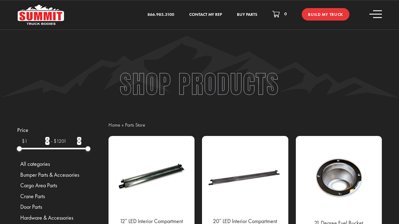 Service Truck Parts Store truck bed parts