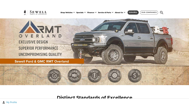 Sewell Ford & GMC RMT Overland Trucks rocky mountain truck parts