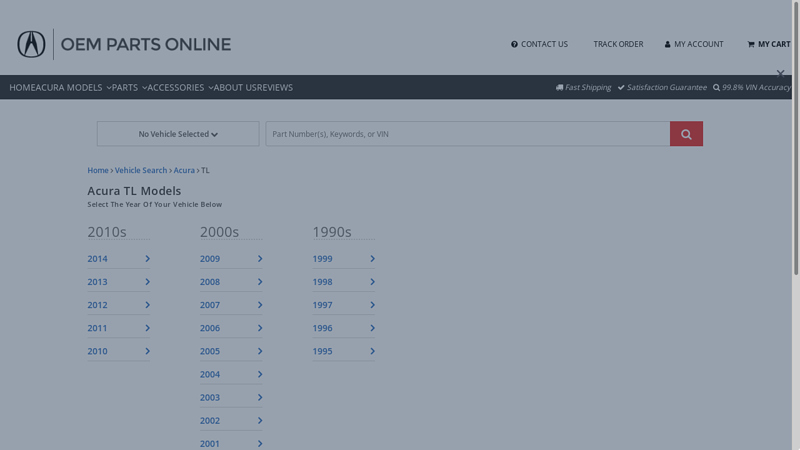 Shop Acura TL OEM Parts & Accessories acura tl car parts