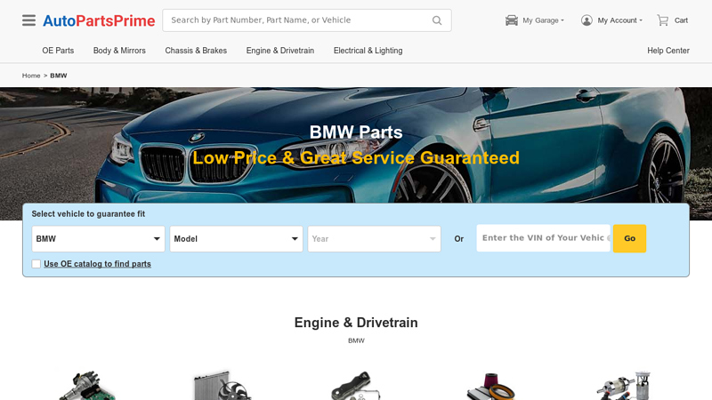 Shop Aftermarket and OEM BMW Parts auto parts prime inc