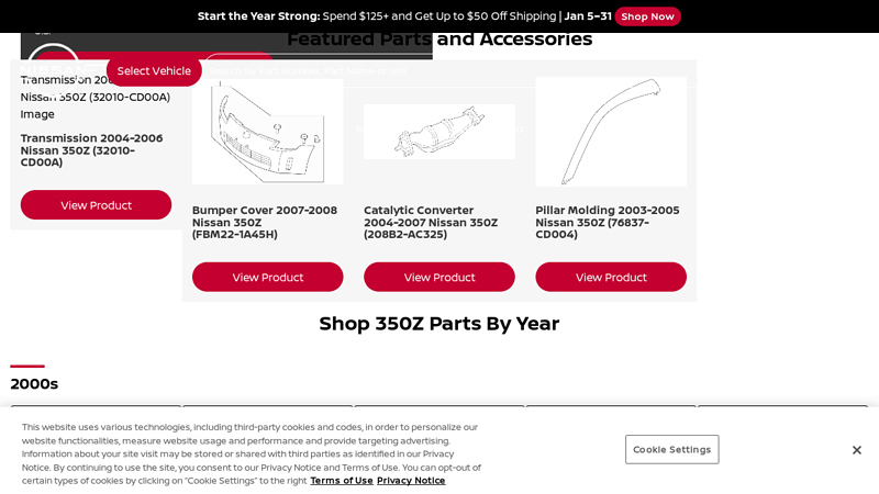 Shop Genuine OEM Parts and Accessories For All Nissan 350Z ... nissan 350z auto parts
