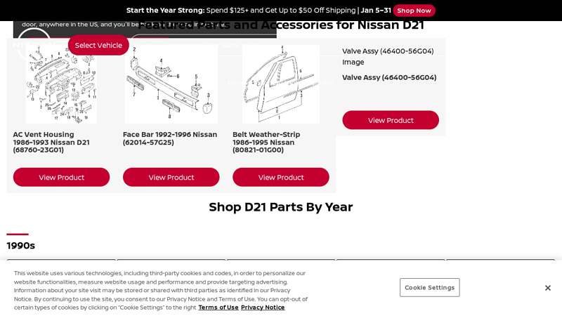 Shop Genuine OEM Parts and Accessories For All Nissan D21 Models 1994 nissan truck parts