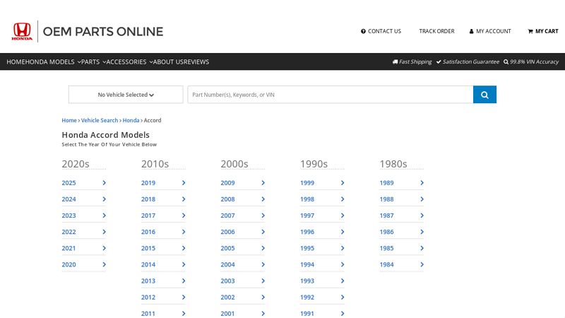 Shop Honda Accord OEM Parts & Accessories 08 honda accord parts