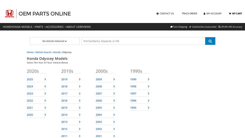 Shop Honda Odyssey OEM Parts & Accessories honda odyssey parts catalog