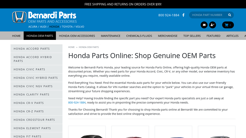 Shop Honda Parts Online honda parts free shipping