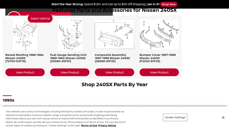 Shop Nissan 240SX Parts & Accessories 240sx car parts