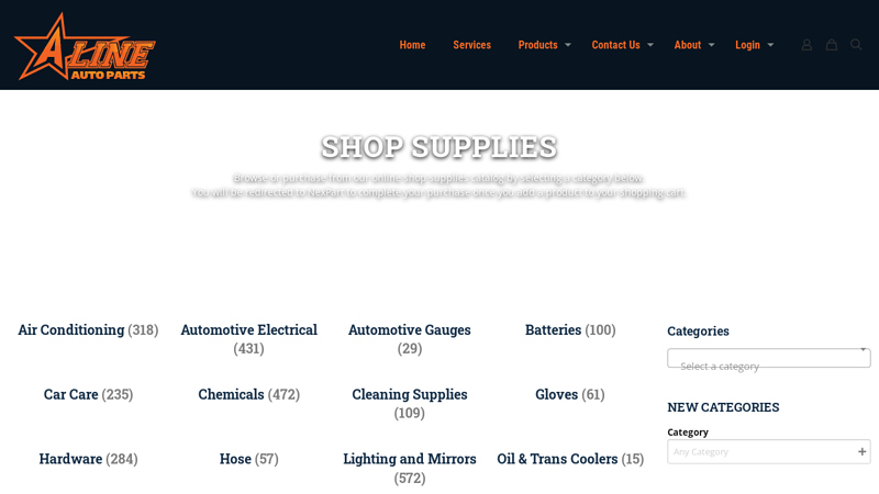 Shop Supplies state line auto parts