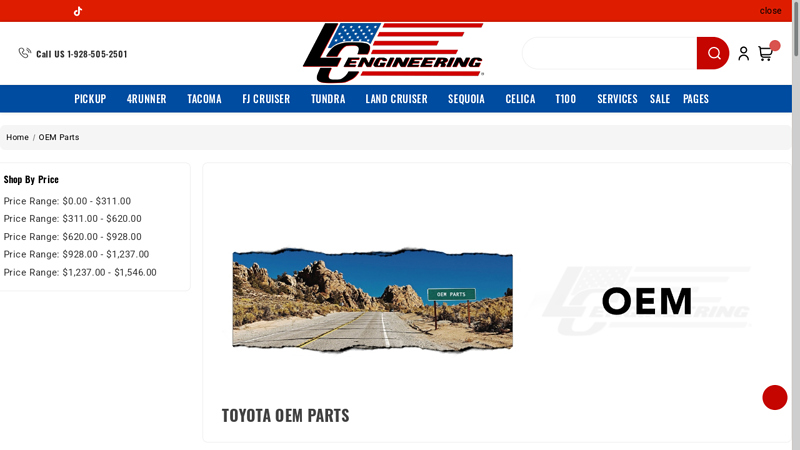 Shop Toyota OEM Parts from LCE Performance 93 toyota pickup parts