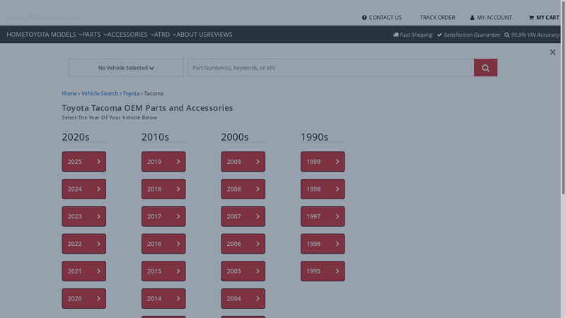Shop Toyota Tacoma Parts Online toyota tacoma parts