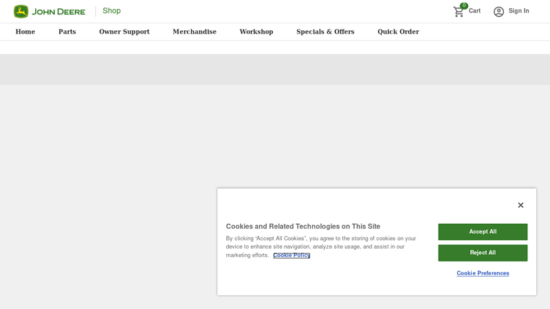 Shop.Deere.com Auto Parts john deere tractor parts near me