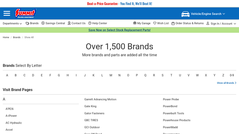 Show all Brands purchase auto parts