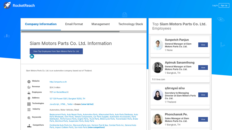 Siam Motors Parts Co. Ltd. Information siam motor parts and accessory