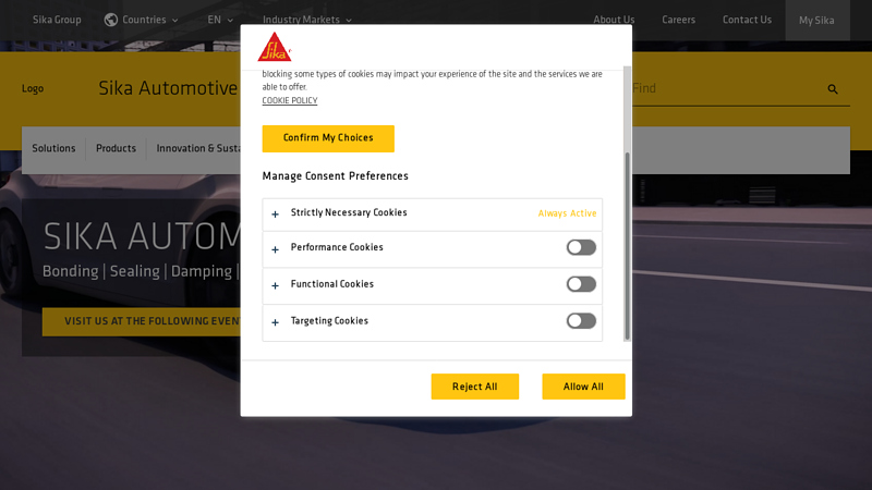 Sika Automotive auto parts glue