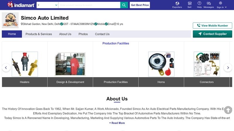 Simco Auto Limited simco auto parts