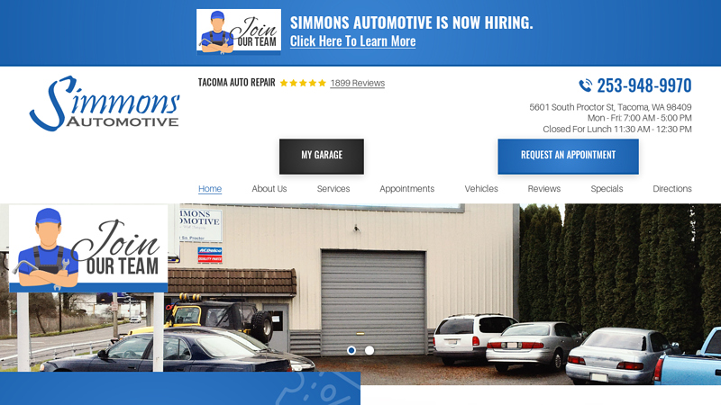 Simmons Automotive auto parts tacoma wa