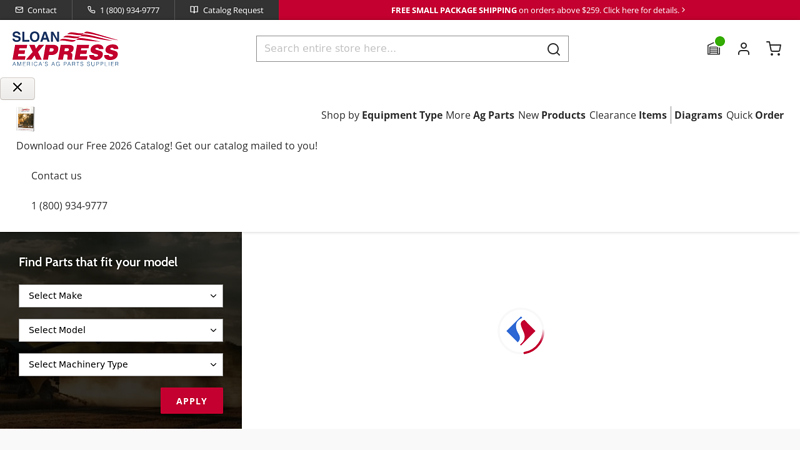 Sloan Express tractor parts online