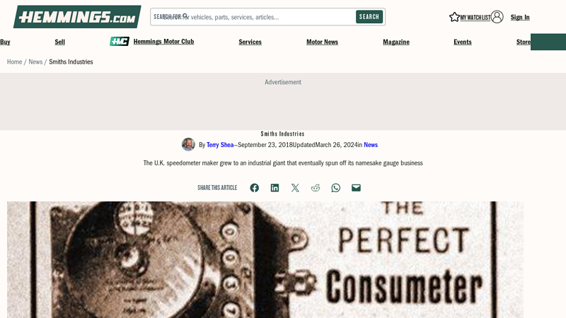 Smiths Industries smiths car parts