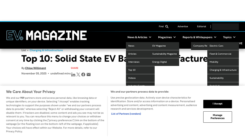 : Solid State EV Battery Manufacturers car battery parts