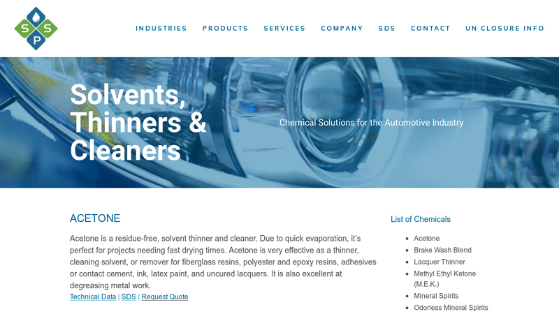 Solvents, Thinners, and Cleaners for Automotive Use auto parts cleaner