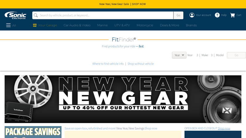 Sonic Electronix Auto Parts car audio parts near me