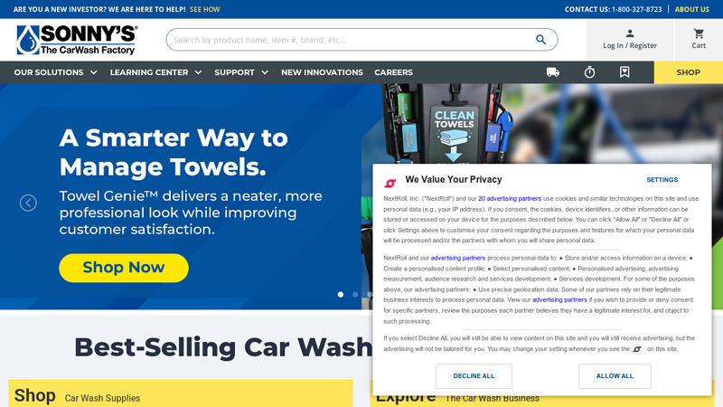 Sonny's Enterprises auto car wash parts