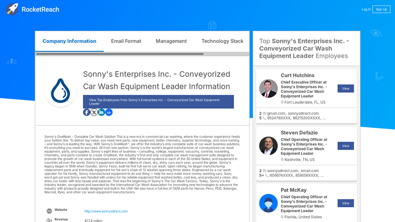 Sonny's Enterprises Inc. sonny's auto parts