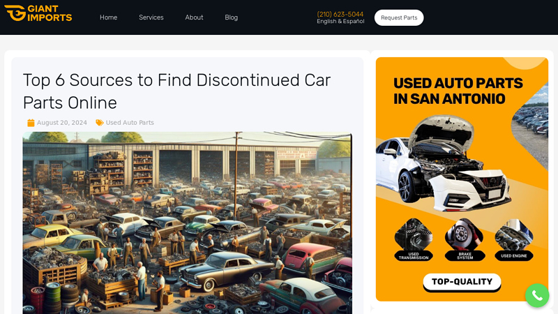 Sources to Find Discontinued Car Parts Online used foreign car parts
