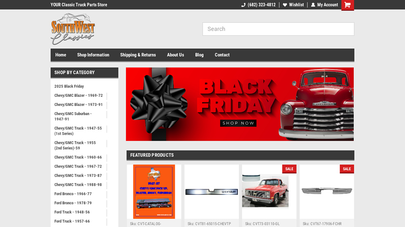 Southwest Classics 65 chevy truck parts