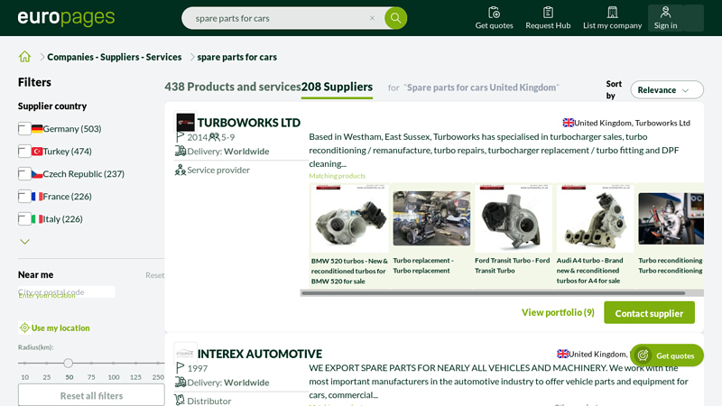 Spare parts for cars United Kingdom auto uk parts