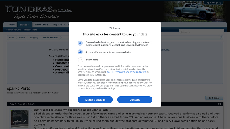 Sparks Parts toyota tundra parts online