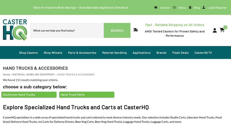 Specialized Hand Trucks & Carts profeccional hand truck parts