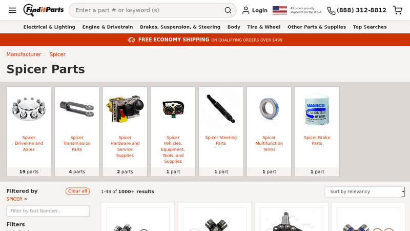 Spicer Truck Parts 10-4 truck parts