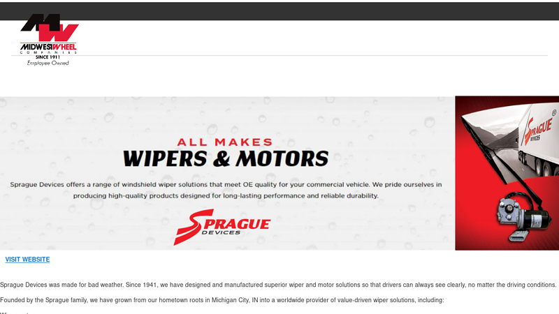 Sprague Wiper Motors sprague auto parts inc