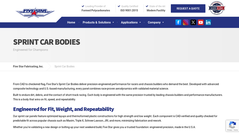 Sprint Car Bodies sprint car racing parts