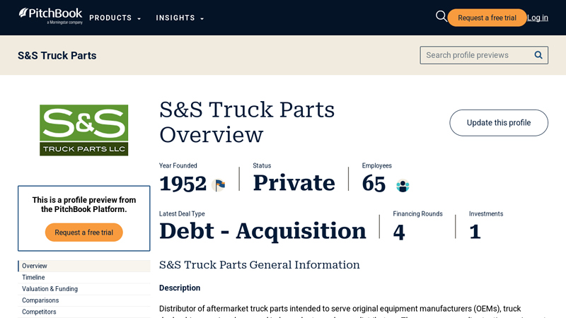 S&S Truck Parts 2026 Company Profile s&s auto parts