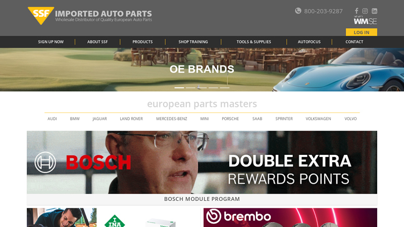 SSF Imported Auto Parts LLC. auto parts in san francisco ca