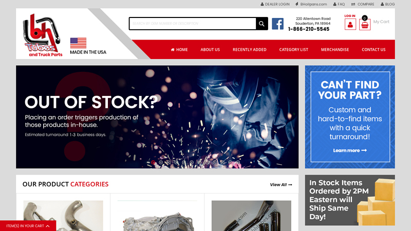 Stainless Steel Auto Parts Manufacturer b h auto parts