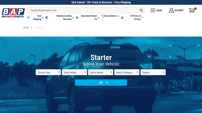 Starter auto starter parts