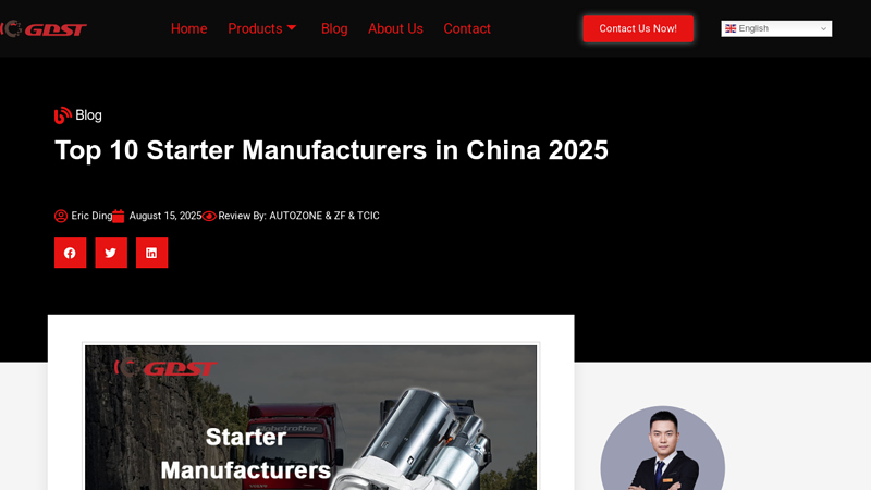 Starter Manufacturers in China 2025 auto starter parts