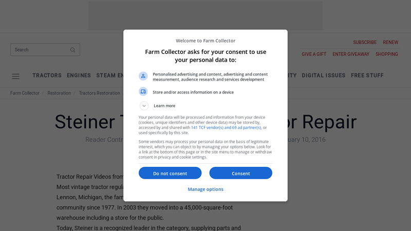 Steiner TV: Tractor Governor Repair steiner tractor parts