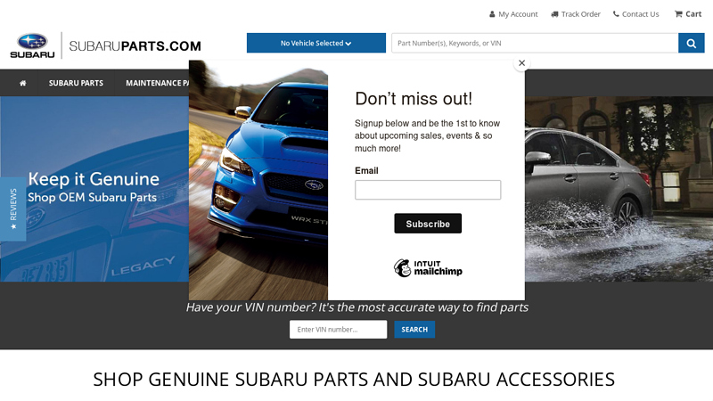 Subaruparts.com auto parts subaru outback