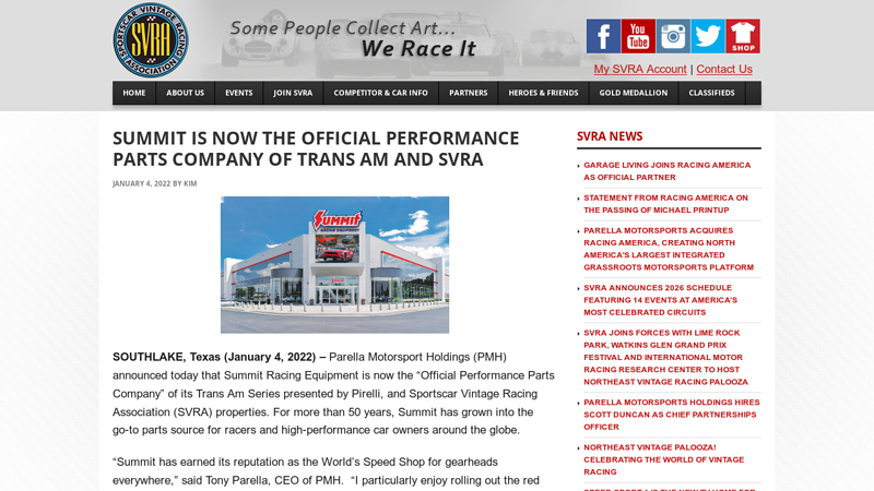 SUMMIT IS NOW THE OFFICIAL PERFORMANCE PARTS ... summitt auto parts