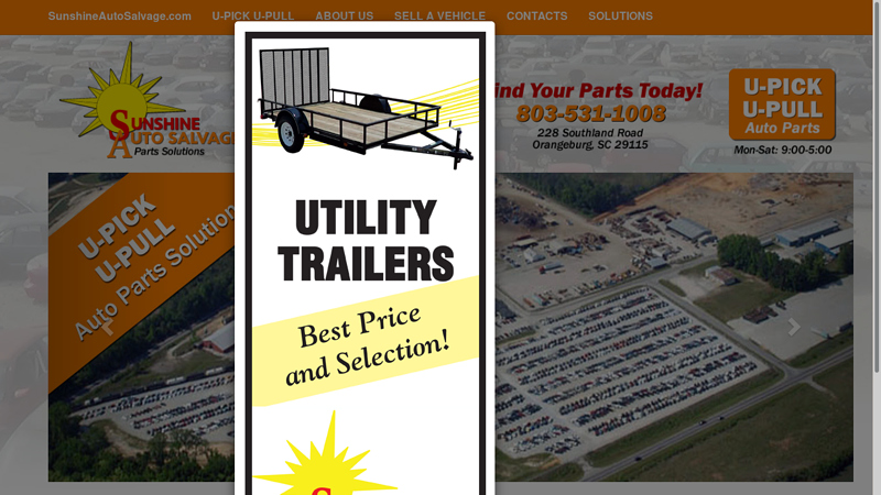 Sunshine Auto Salvage of Orangeburg SC pull a part augusta used cars