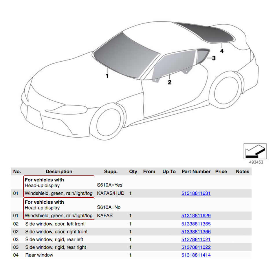 Supra Auto Parts guide