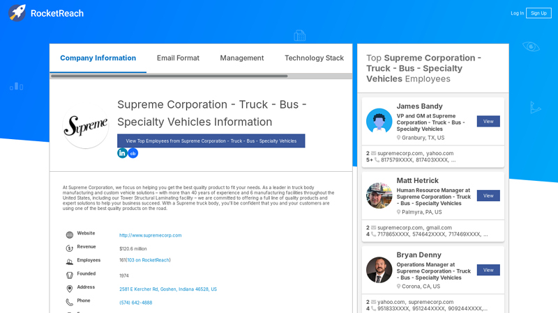 Supreme Corporation supreme truck body parts