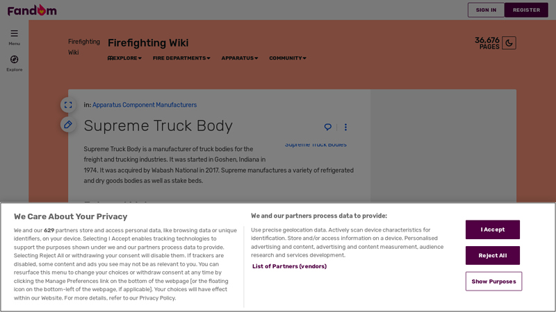 Supreme Truck Body supreme truck body parts